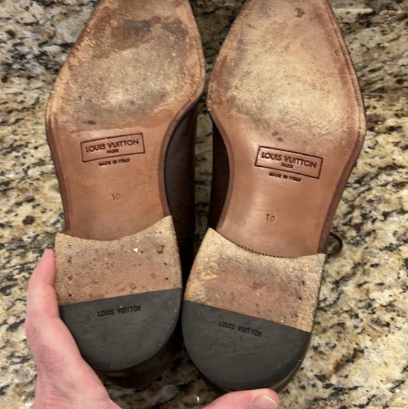 Louis Vuitton Mens Brown Leather Shoes Lace 10 Fit like an 11 main image 6